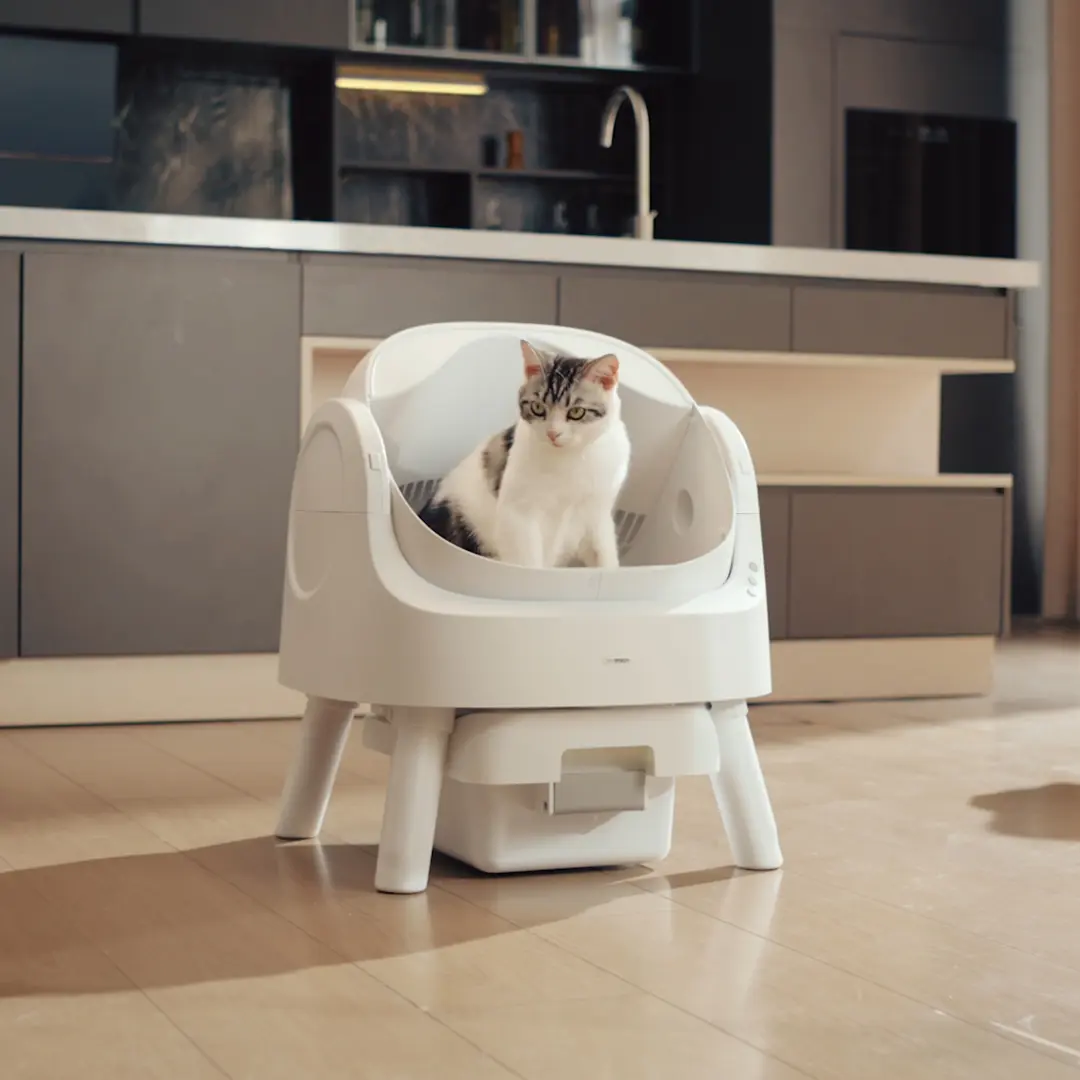 Petpivot Autoscooper 11 Open-Top Automatic Self-Cleaning Cat Litter Box with Bonus 60 Waste Bags (80 Total) - Limited-Time Offer Until July 2