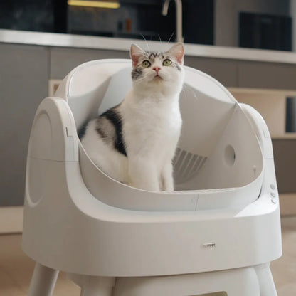 Petpivot Autoscooper 11 Open-Top Automatic Self-Cleaning Cat Litter Box with Bonus 60 Waste Bags (80 Total) - Limited-Time Offer Until July 2